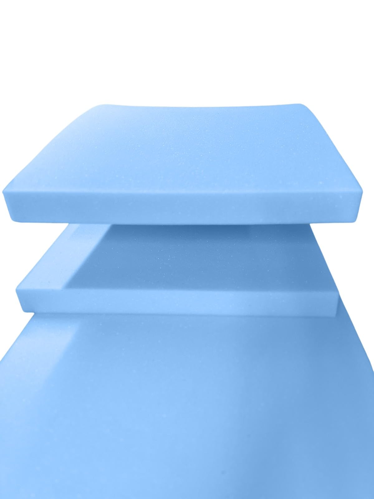 High Density Upholstery Blue Foam Sheet Premium Quality Cut to Any Size for Foam Cushioning Bench, Stool, Window Seat Pads, Sofa, Dinning Chair Pads Replacement Pet Bed (Blue, 60"X20"X1" inch)