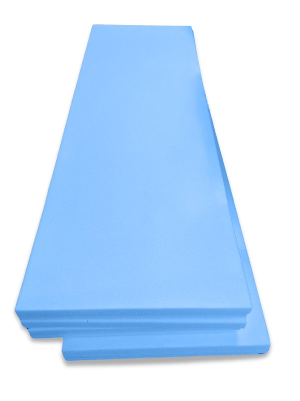 High Density Upholstery Blue Foam Sheet Premium Quality Cut to Any Size for Foam Cushioning Bench, Stool, Window Seat Pads, Sofa, Dinning Chair Pads Replacement Pet Bed (Blue, 60"X20"X1" inch)