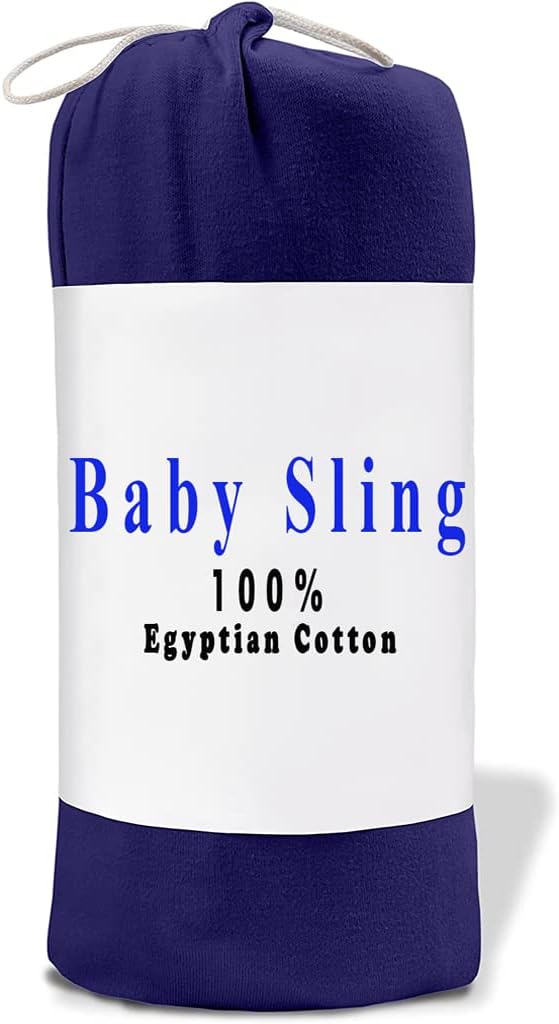 Dazzle Collection® Baby Sling Stretchy Wrap Carrier Pouch Extra Soft and Perfect for Newborn Babies and Children up to 35 lbs Birth to 3Years (Navy Blue) Dazzle Collection