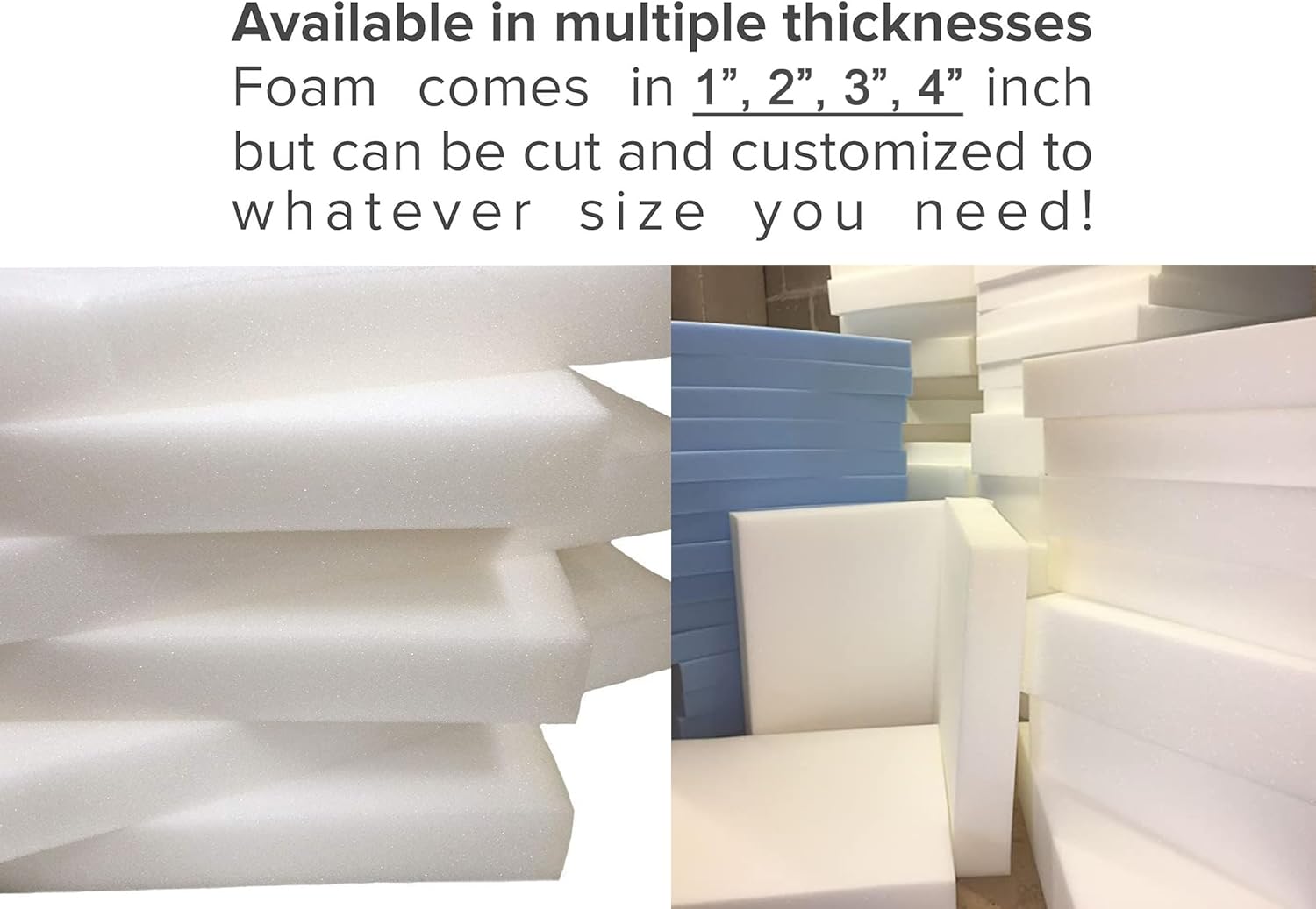 High Density Upholstery Firm Foam Sheet Cut to Any Size