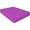 Fitted Sheet 100% Egyptian Cotton 200 Thread Count 25cm Deep Fitted Bed Sheet Hotel Quality Soft & Crisp Cotton Bedding Set (Fuchsia, Single)